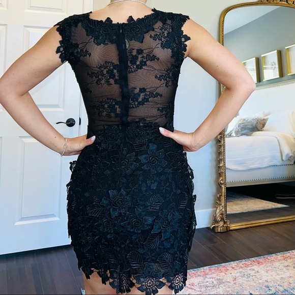 JADORE MINI FORMAL BLACK DRESS, very Elegant - Picture 5 of 5